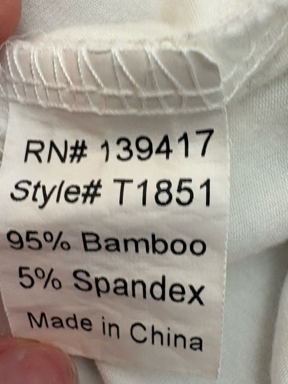 PIKO Green Earth Bamboo Long Sleeve Top White Oversized Small EUC - Picture 5 of 5